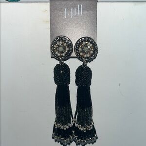 J. Jill Black Ornate Tassel Earrings